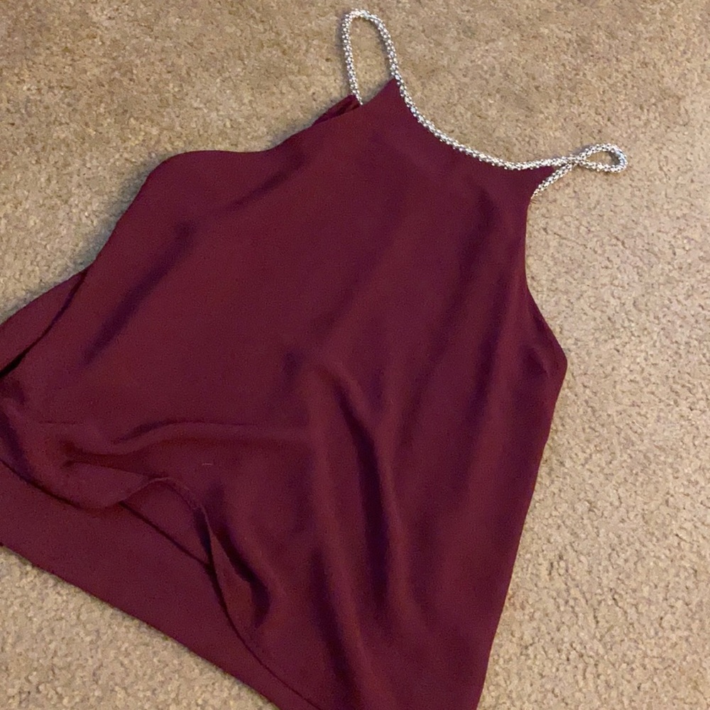 Flowy top with silver straps